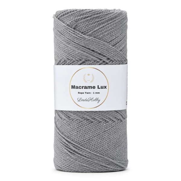 LindeHobby Macrame Lux, Knyttegarn, 1 mm